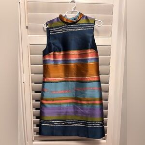 Ted Baker Blue and Orange Striped Dress